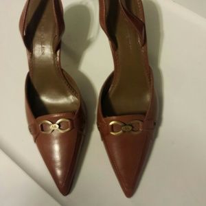 Brown Anne Klein Slingblack Pumps